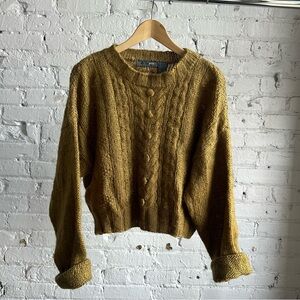 Vintage Liz Wear Hand Knotted Sweater